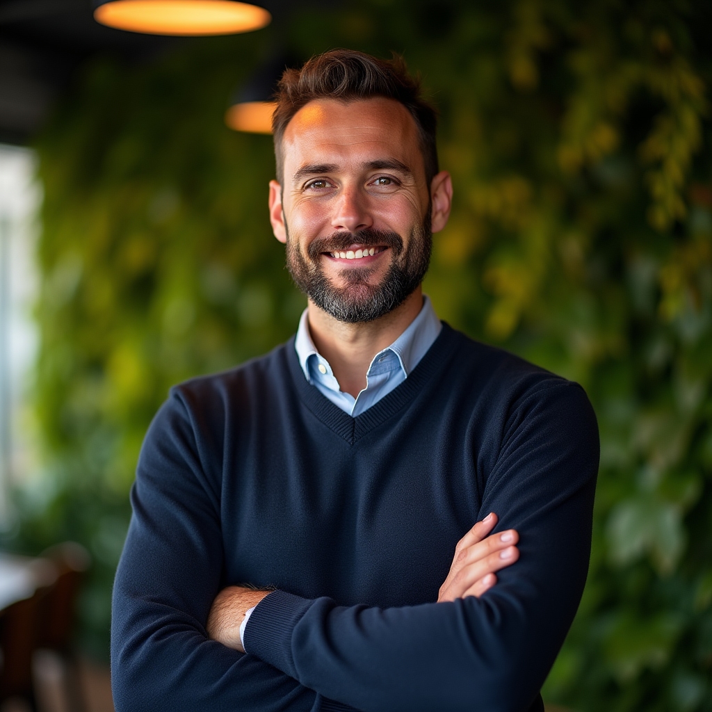 Portret al instructorului principal al cursului de scriere pentru LinkedIn